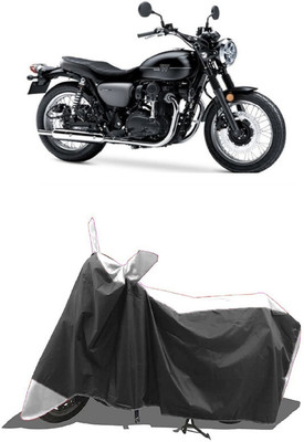 SUGASHRI Waterproof Two Wheeler Cover for Kawasaki(W800, White, Black)