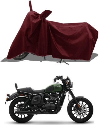 KANISHA ENTERPRISES Waterproof Two Wheeler Cover for Yezdi(Roadster, Maroon)