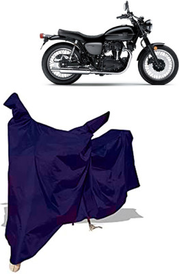 Amexride Two Wheeler Cover for Kawasaki(W800 BS6, Blue)
