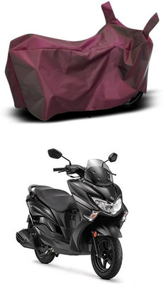 Mdstar Waterproof Two Wheeler Cover for Suzuki(Burgman Street, Maroon)