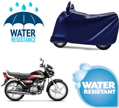 AUTOCAD Waterproof Two Wheeler Cover for Hero(HF Deluxe Eco, Blue)