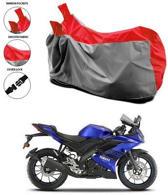 ANTHUB Two Wheeler Cover for Yamaha(R15 V3, Red)