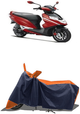 SUGASHRI Waterproof Two Wheeler Cover for Hero(Dare BS6, Orange, Blue)