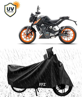 FFZ Waterproof Two Wheeler Cover for KTM(200 Duke, Black)