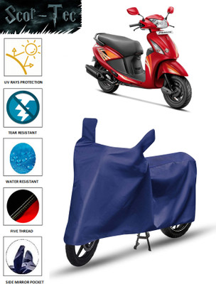 SCOR-TEC Waterproof Two Wheeler Cover for Hero(Pleasure, Blue)