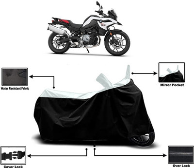 Amexride Two Wheeler Cover for BMW(F 750 GS, White)
