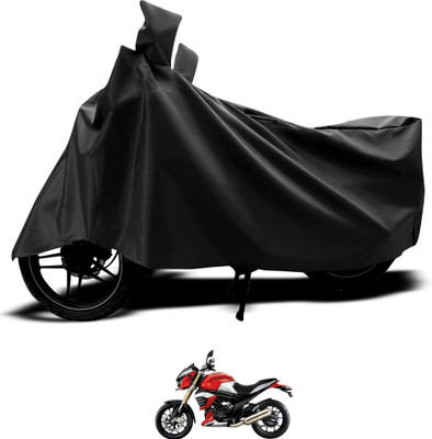 GOSHIV-car and bike accessories Waterproof Two Wheeler Cover for Mahindra(Black)