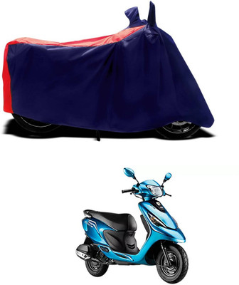 CODOKI Waterproof Two Wheeler Cover for TVS(Scooty Zest, Red)