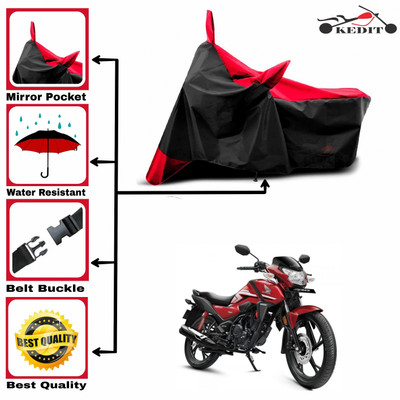 AASHTIK MART Two Wheeler Cover for Honda(SP 125, Red, Black)