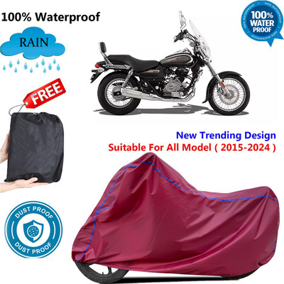 AUTOCAD Waterproof Two Wheeler Cover for Bajaj(Avenger 220 Cruise, Maroon)