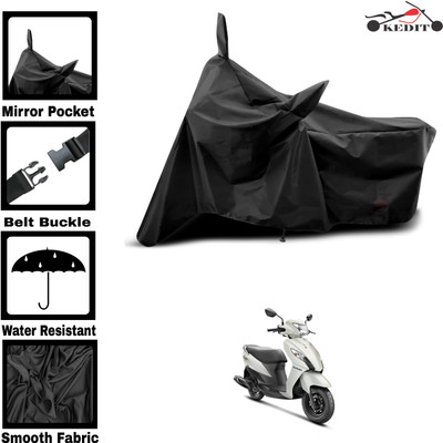 KEDIT Two Wheeler Cover for Universal For Bike(Swish, Black)