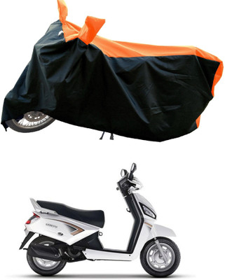 Mdstar Waterproof Two Wheeler Cover for Mahindra(Gusto BS6, Orange)