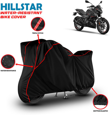 HILLSTAR Waterproof Two Wheeler Cover for Bajaj(Pulsar 250 BS6, Black, Red)