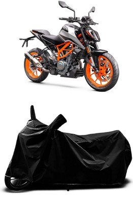 ENTIRELY ELITE Waterproof Two Wheeler Cover for KTM(390 Duke BS6, Black)