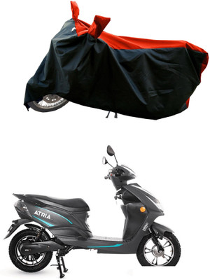 AESTRYD Two Wheeler Cover for Hero(Motocorp Electric Atria, Red)