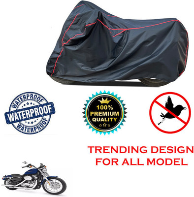 THE REAL ARV Waterproof Two Wheeler Cover for Harley Davidson(XL 883, Black)