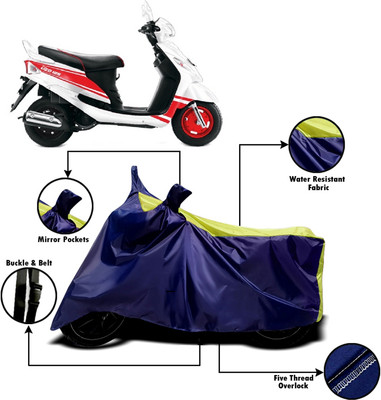 AUCTIMO Two Wheeler Cover for Mahindra(Rodeo, Multicolor)