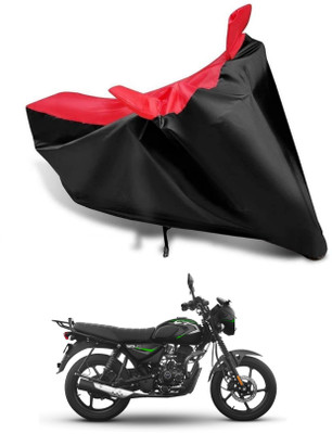 KEDIT Two Wheeler Cover for Bajaj(CT110, Red, Black)