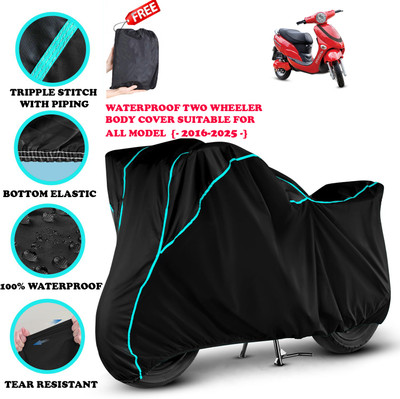 OliverX Waterproof Two Wheeler Cover for Hero(Electric Photon, Black)