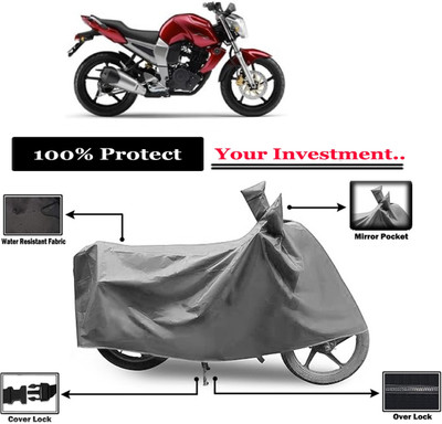 Amexride Two Wheeler Cover for Yamaha(FZ16, Grey)