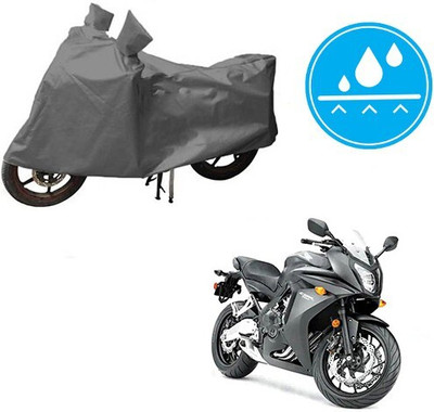 DeepShakshi AUTOMOTIVE Waterproof Two Wheeler Cover for Honda(CBR 650F, Grey)