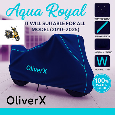 OliverX Waterproof Two Wheeler Cover for Hero(Maestro Edge 125, Blue, Red)
