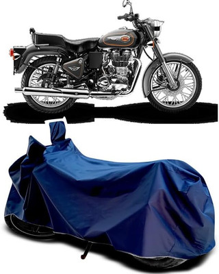 AASHTIK MART Two Wheeler Cover for Royal Enfield(Bullet 500, Blue)