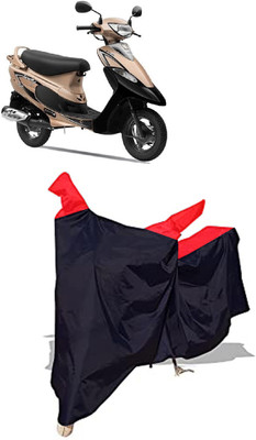 Amexride Two Wheeler Cover for TVS(Scooty Pep+, Black)
