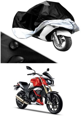 Genipap Two Wheeler Cover for Mahindra(MOJO XT 300, Silver, Black)