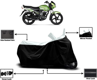 Amexride Two Wheeler Cover for TVS(Jive, White)