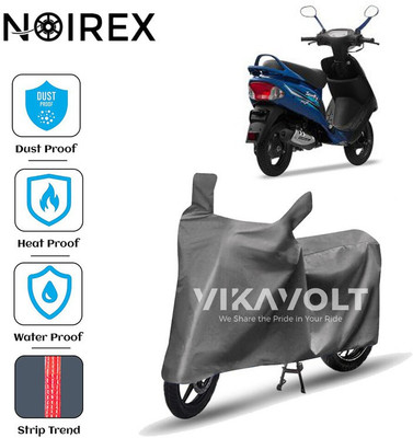 NOIREX Two Wheeler Cover for TVS(Scooty Pep+, Grey)