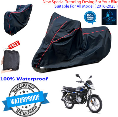 OliverX Waterproof Two Wheeler Cover for Bajaj(Platina 100, Black)