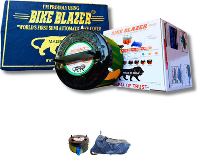 BIKE BLAZER Waterproof Two Wheeler Cover for TVS(Victor, Blue)