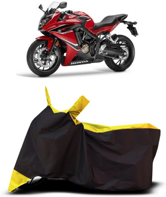 VESMEI Two Wheeler Cover for Honda(CBR 650F, Yellow)