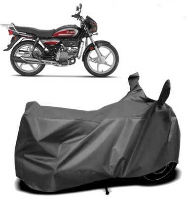 Tritika Waterproof Two Wheeler Cover for Hero(Splendor Plus, Grey)