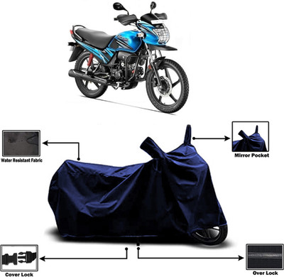 Amexride Two Wheeler Cover for Hero(Passion Pro TR, Blue)