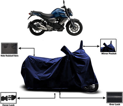 Amexride Two Wheeler Cover for Yamaha(FZ-S FI, Blue)