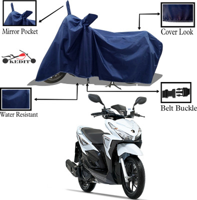 KEDIT Two Wheeler Cover for 22Motors(Blue)