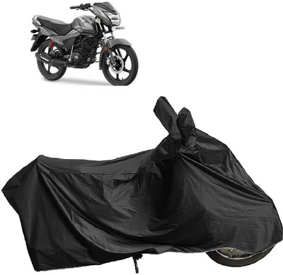 MMSSTAR Waterproof Two Wheeler Cover for TVS(Victor GLX, Black)