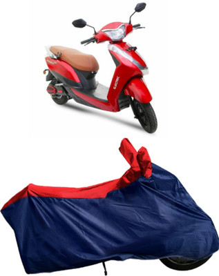 Autofly Waterproof Two Wheeler Cover for Ampere(Magnus BS6, Blue, Red)