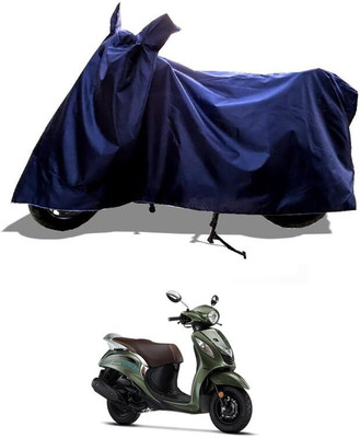 AASHTIK MART Two Wheeler Cover for Yamaha(Fascino, Blue)