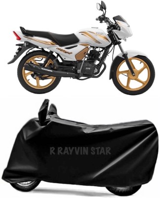 R Rayvin Star Two Wheeler Cover for TVS(Star Sport, Black)