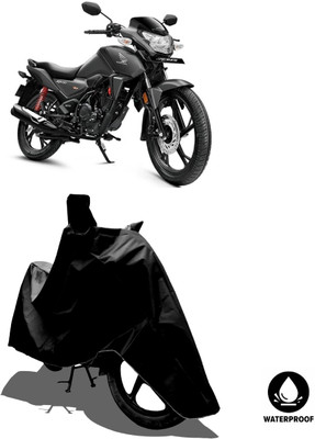 Amexride Waterproof Two Wheeler Cover for Honda(SP 125, Black)