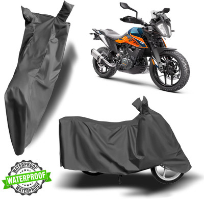 ROYAL AUTO MART Waterproof Two Wheeler Cover for KTM(390 Adventure, Grey)