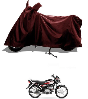 AASHTIK MART Two Wheeler Cover for Hero(CD deluxe, Maroon)