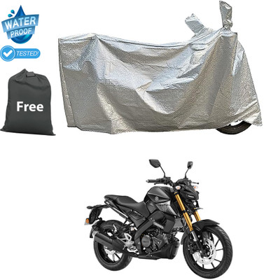 CODOKI Waterproof Two Wheeler Cover for Yamaha(MT 15 New BS6, Silver)