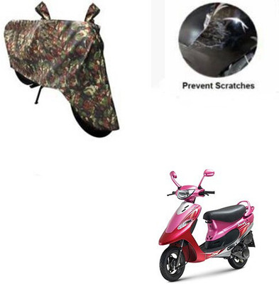 DeepShakshi AUTOMOTIVE Waterproof Two Wheeler Cover for TVS(Scooty Pep+, Multicolor)