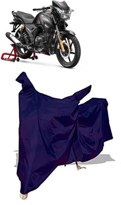 Amexride Two Wheeler Cover for TVS(Apache, Blue)