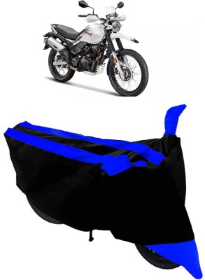 ABORDABLE Two Wheeler Cover for Hero(Xpulse 200T, Black, Blue)