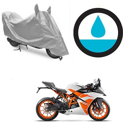 DeepShakshi AUTOMOTIVE Waterproof Two Wheeler Cover for KTM(Duke 200, Silver)
